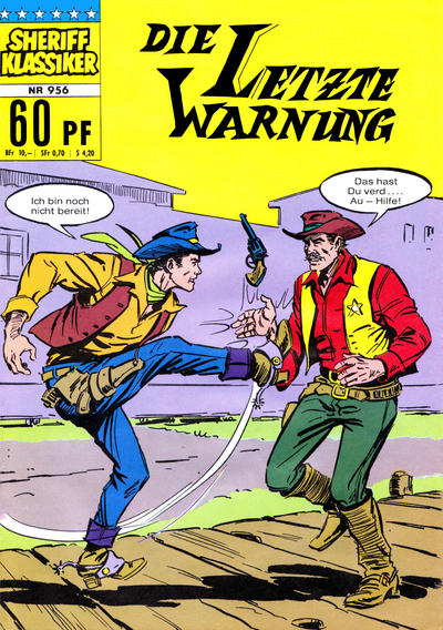 Cover for Sheriff Klassiker (BSV - Williams, 1964 series) #956