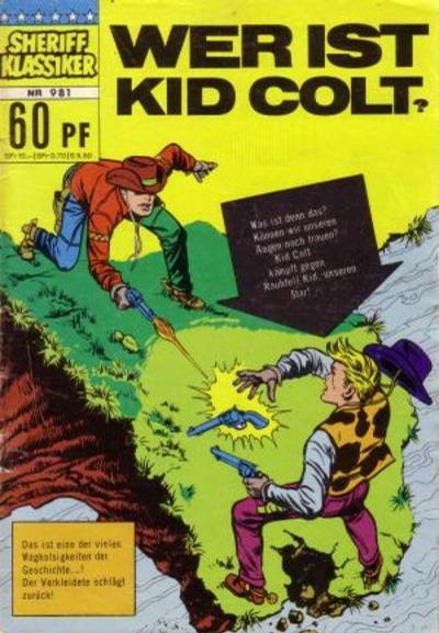 Cover for Sheriff Klassiker (BSV - Williams, 1964 series) #981