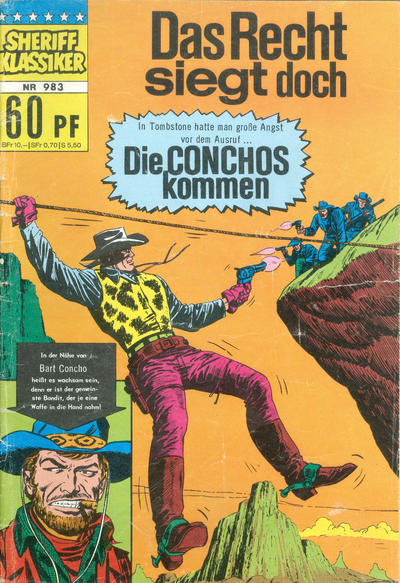 Cover for Sheriff Klassiker (BSV - Williams, 1964 series) #983