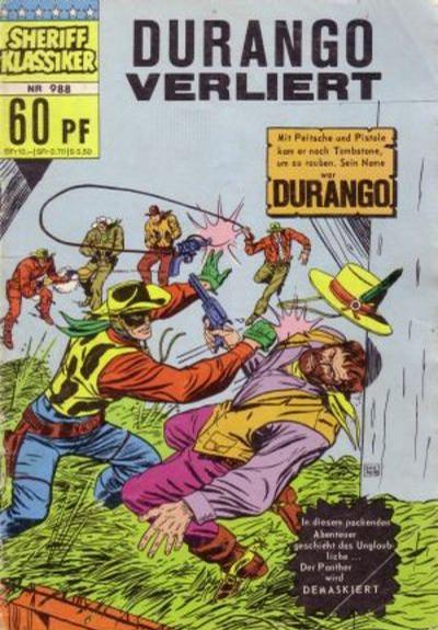Cover for Sheriff Klassiker (BSV - Williams, 1964 series) #988