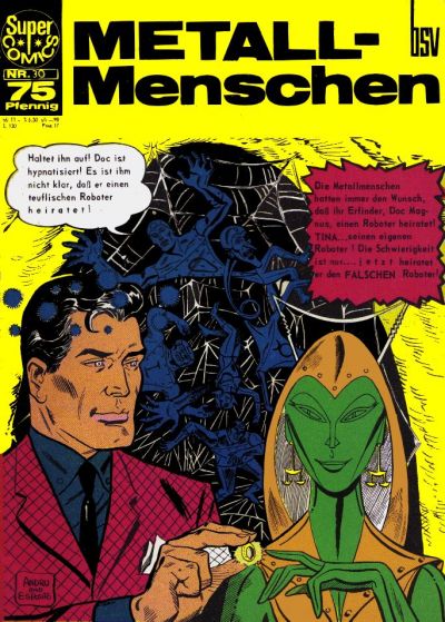 Cover for Super Comics (BSV - Williams, 1968 series) #30