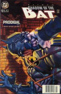 Cover Thumbnail for Batman: Shadow of the Bat (DC, 1992 series) #34 [Newsstand]