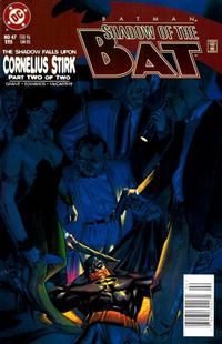 Cover for Batman: Shadow of the Bat (DC, 1992 series) #47 [Newsstand]