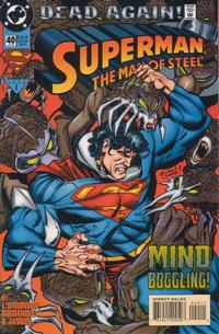 Cover for Superman: The Man of Steel (DC, 1991 series) #40 [Direct Sales]