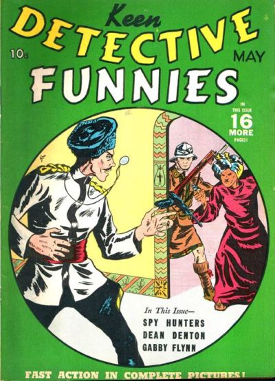 Cover for Keen Detective Funnies (Centaur, 1938 series) #v2#5