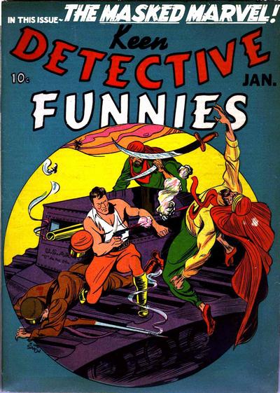 Cover for Keen Detective Funnies (Centaur, 1938 series) #v3#1