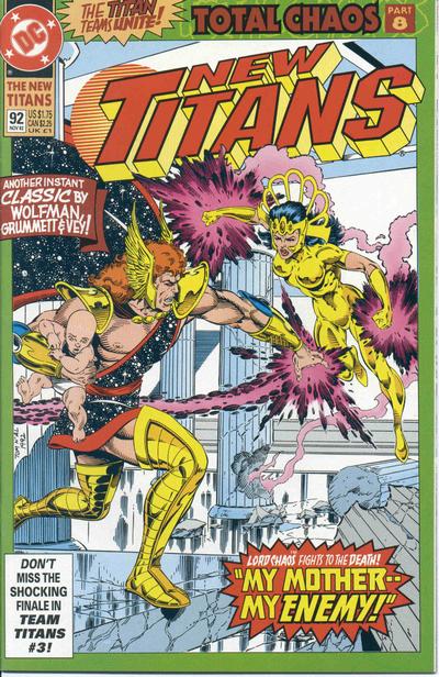 Cover for The New Titans (DC, 1988 series) #92