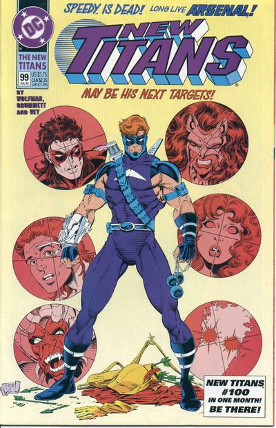 Cover for The New Titans (DC, 1988 series) #99