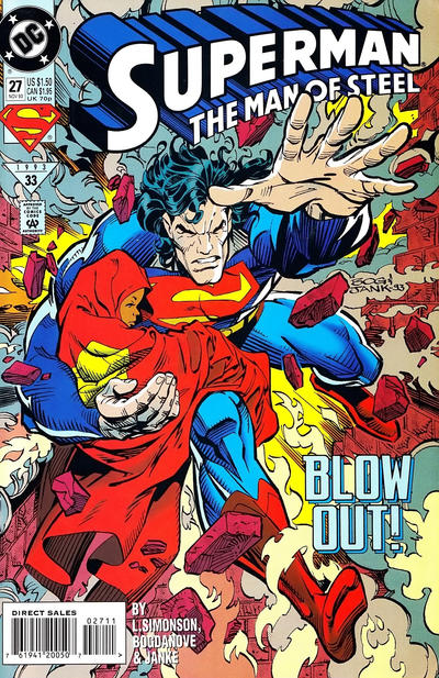 Cover for Superman: The Man of Steel (DC, 1991 series) #27 [Direct Sales]