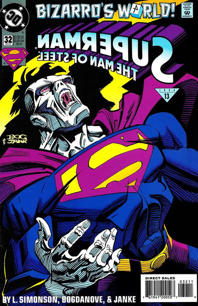 Cover for Superman: The Man of Steel (DC, 1991 series) #32 [Direct Sales]