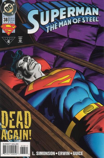 Cover for Superman: The Man of Steel (DC, 1991 series) #38 [Direct Sales]
