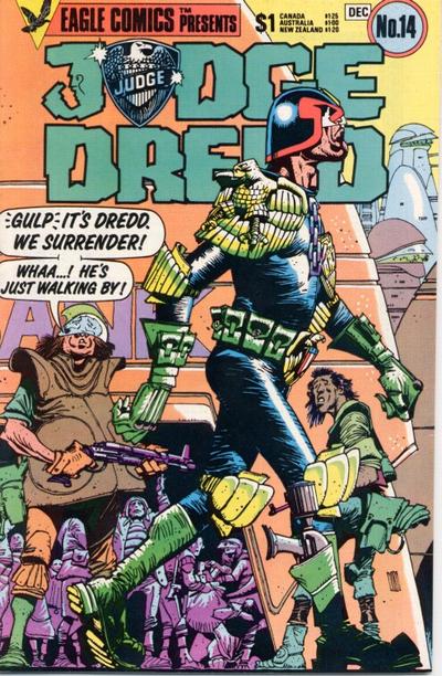 Cover for Judge Dredd (Eagle Comics, 1983 series) #14