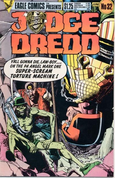 Cover for Judge Dredd (Eagle Comics, 1983 series) #32