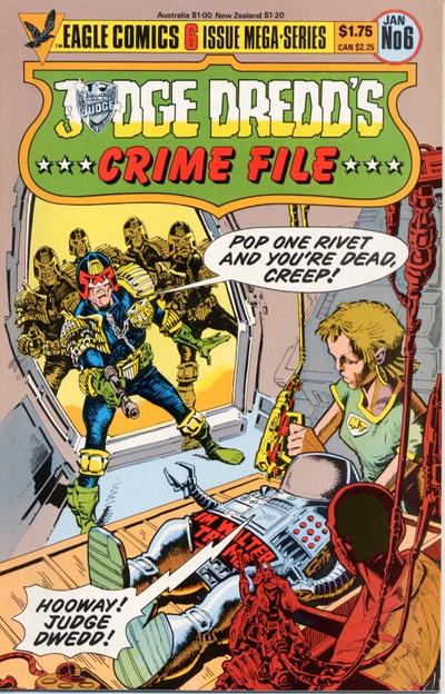Cover for Judge Dredd's Crime File (Eagle Comics, 1985 series) #6