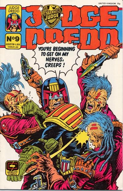 Cover for Judge Dredd (Fleetway/Quality, 1987 series) #9