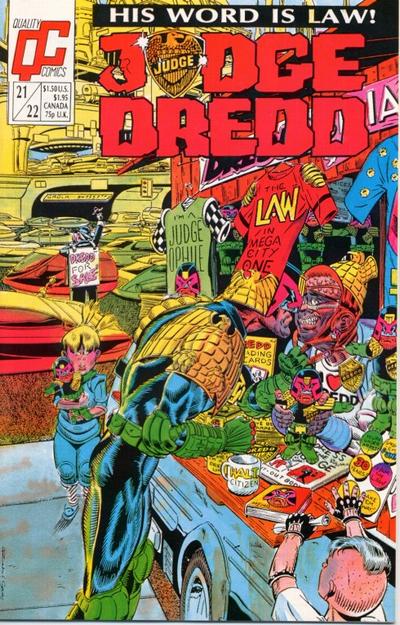 Cover for Judge Dredd (Fleetway/Quality, 1987 series) #21/22 [US]