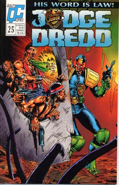 Cover for Judge Dredd (Fleetway/Quality, 1987 series) #25