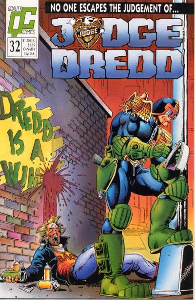 Cover for Judge Dredd (Fleetway/Quality, 1987 series) #32
