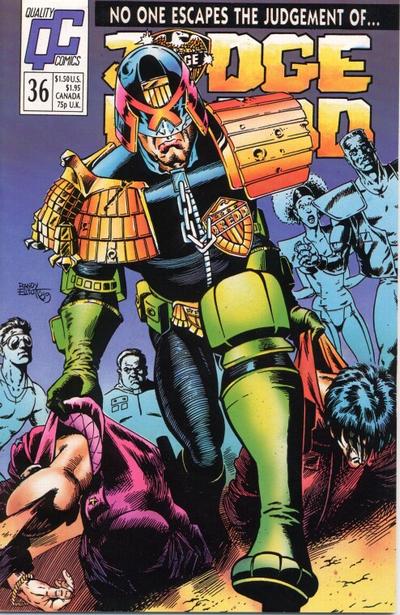 Cover for Judge Dredd (Fleetway/Quality, 1987 series) #36