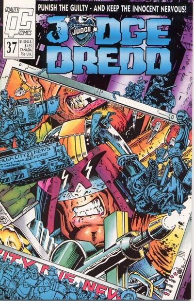 Cover for Judge Dredd (Fleetway/Quality, 1987 series) #37