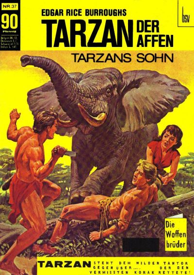 Cover for Tarzan (BSV - Williams, 1965 series) #37