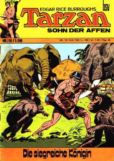 Cover for Tarzan (BSV - Williams, 1965 series) #110