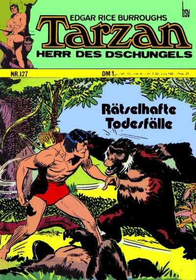 Cover for Tarzan (BSV - Williams, 1965 series) #127