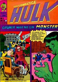 Cover Thumbnail for Hulk (BSV - Williams, 1974 series) #5