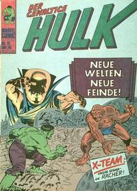 Cover Thumbnail for Hulk (BSV - Williams, 1974 series) #19