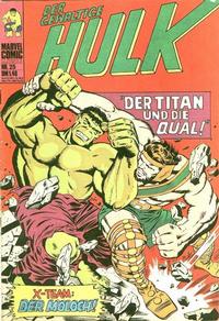 Cover for Hulk (BSV - Williams, 1974 series) #25