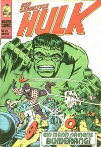 Cover Thumbnail for Hulk (BSV - Williams, 1974 series) #26