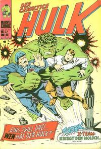 Cover Thumbnail for Hulk (BSV - Williams, 1974 series) #27