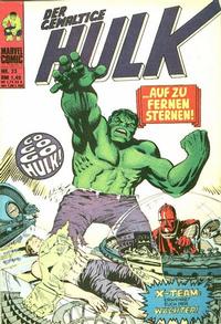 Cover Thumbnail for Hulk (BSV - Williams, 1974 series) #33