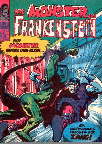 Cover for Das Monster von Frankenstein (BSV - Williams, 1974 series) #19