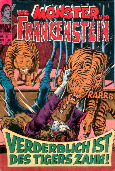 Cover for Das Monster von Frankenstein (BSV - Williams, 1974 series) #33