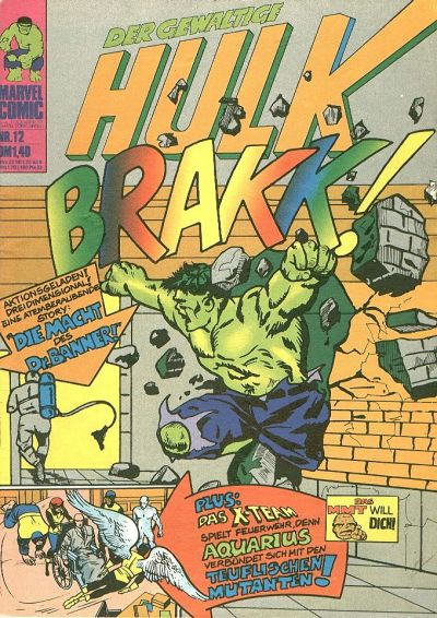 Cover for Hulk (BSV - Williams, 1974 series) #12