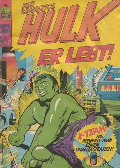 Cover for Hulk (BSV - Williams, 1974 series) #16