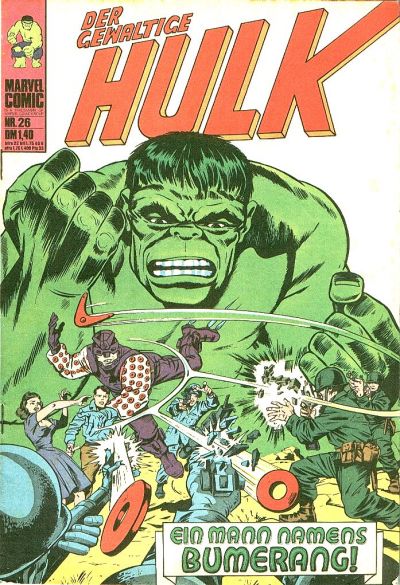 Cover for Hulk (BSV - Williams, 1974 series) #26