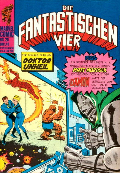 Cover for Die Fantastischen Vier (BSV - Williams, 1974 series) #20