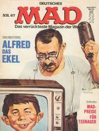 Cover Thumbnail for Mad (BSV - Williams, 1967 series) #67