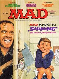Cover Thumbnail for Mad (BSV - Williams, 1967 series) #143
