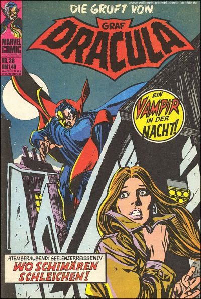 Cover for Die Gruft von Graf Dracula (BSV - Williams, 1974 series) #26