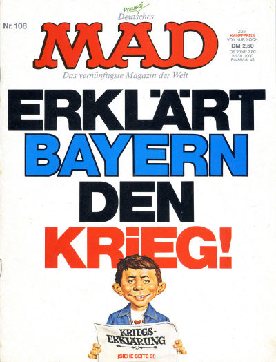 Cover for Mad (BSV - Williams, 1967 series) #108