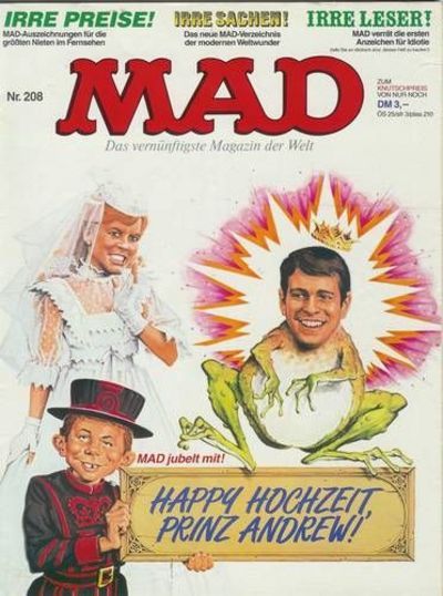 Cover for Mad (BSV - Williams, 1967 series) #208