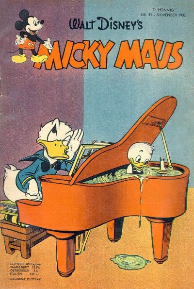 Cover for Micky Maus (Egmont Ehapa, 1951 series) #11/1952