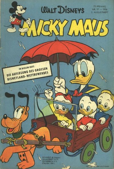 Cover for Micky Maus (Egmont Ehapa, 1951 series) #17/1956