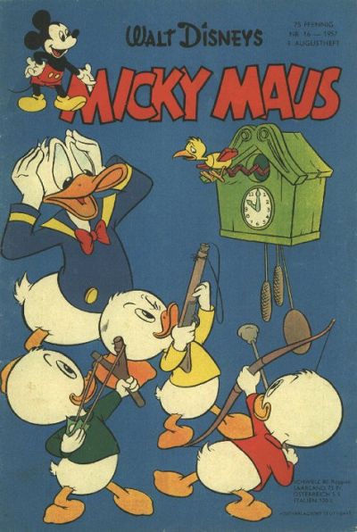 Cover for Micky Maus (Egmont Ehapa, 1951 series) #16/1957