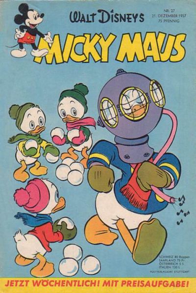 Cover for Micky Maus (Egmont Ehapa, 1951 series) #27/1957