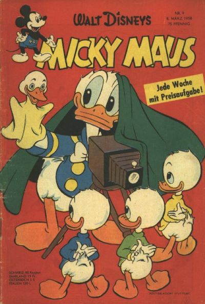 Cover for Micky Maus (Egmont Ehapa, 1951 series) #9/1958