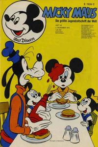 Cover Thumbnail for Micky Maus (Egmont Ehapa, 1951 series) #49/1972